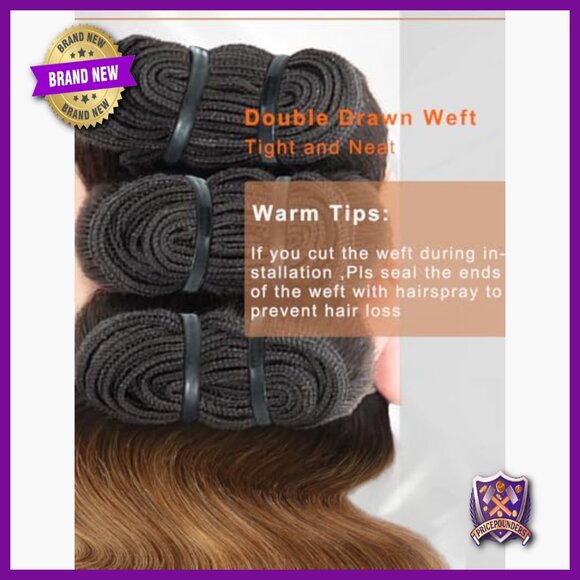 20 Inch Body Wave Human Hair Extensions, 3 Bundles, 100% Raw Indian Hair